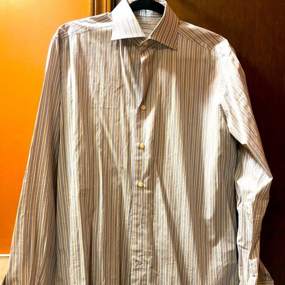 Zegna Shirt/ Stripe - Picture 1 of 9